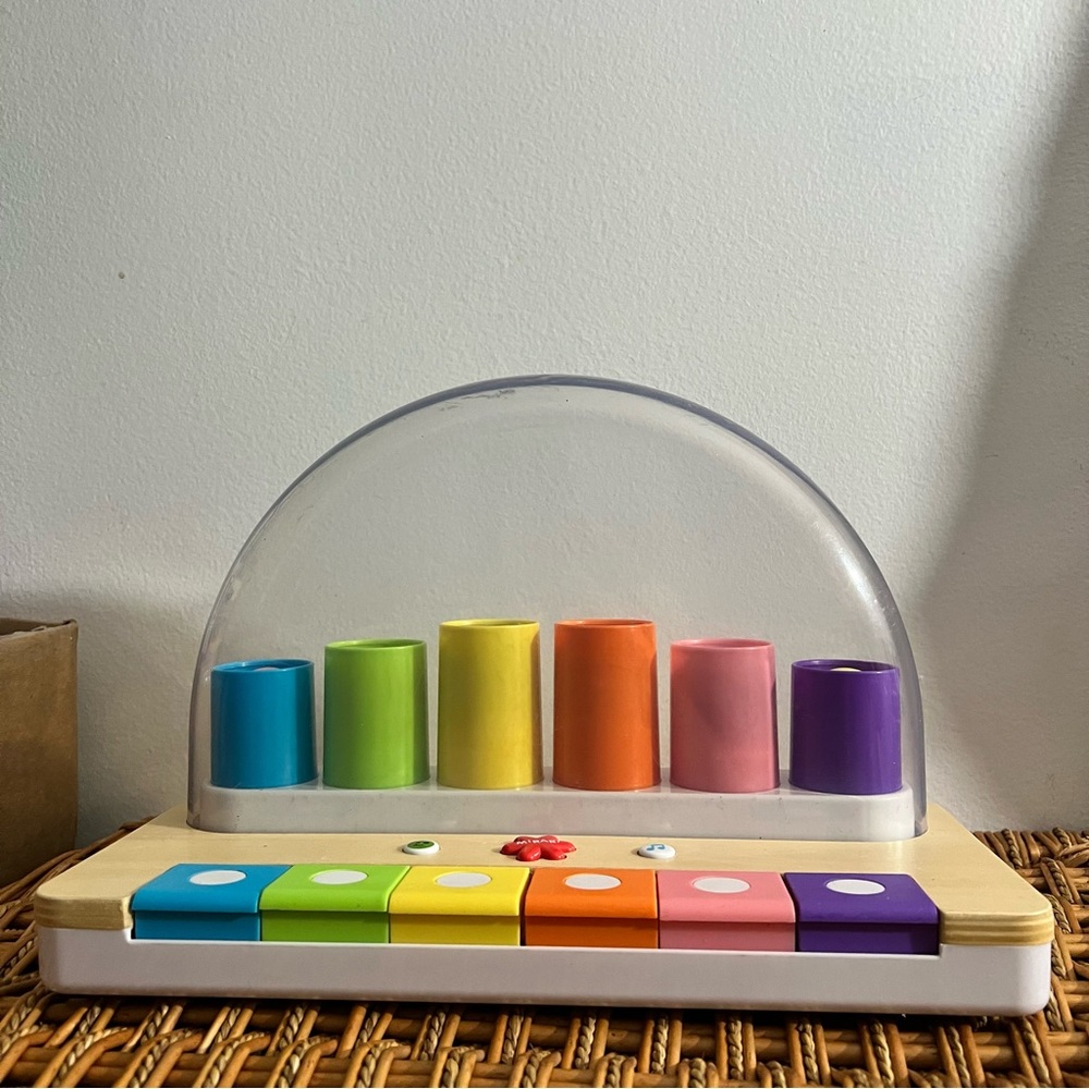 Mirari Toy Pop Colorful Wooden Piano Ball Pop Toy